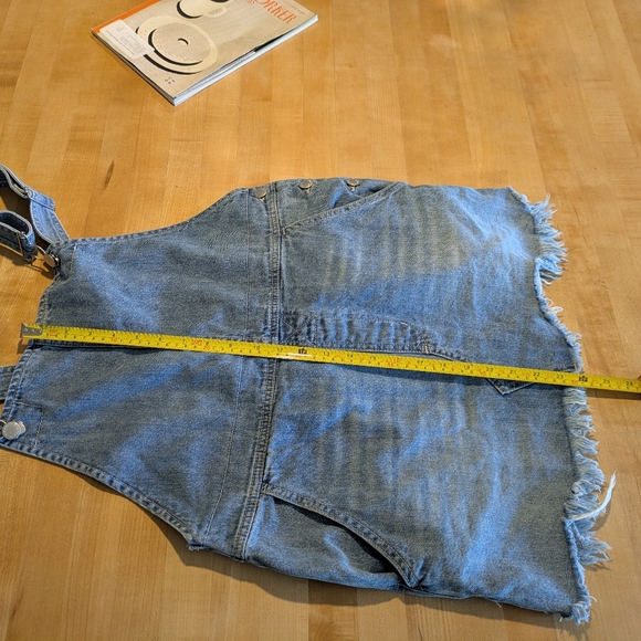 Free People Denim Overall Minidress - Picture 8 of 9